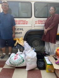 उपकार सेवा नेपालद्वारा ठोरी स्थित वृद्ध –वृद्धा आश्रममा खाद्यान्न सहयोग