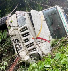 म्याग्दीमा बोलेरो जीप दुर्घटना