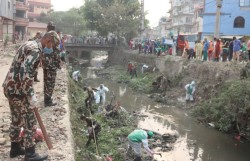 वाग्मती सफाइ अभियानमा रोपिए छ हजार बिरुवा