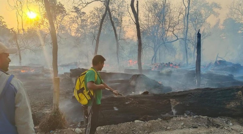 जङ्गलका स्रोतहरु डढेलोबाट जोगाउन मुस्किल