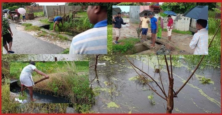 बहुअरी स्थित नौतन टोलमा स्थानीयको घरमा पानी पस्यो, स्थानीय सरकार मौन